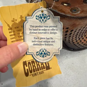 Corral NEW With Tag Vintage Hand Finished Leather Cowboy Western Boots Shoes 6 thumbnail 6