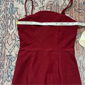 Altar’d State NWT Burgundy Spaghetti Strap Mini Dress Size XS thumbnail 12