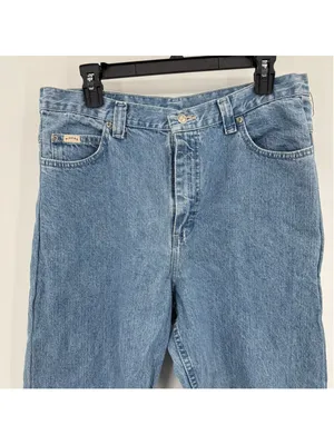 Vintage 90s Y2K Lee Riders Straight Leg Jeans Buckle Detail Light Wash HEMMED 16 thumbnail 3