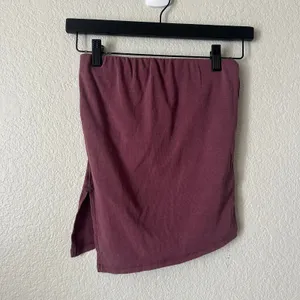Free People We The Free Lola Side Tube Top with Asymmetric Hem Mauve thumbnail 2