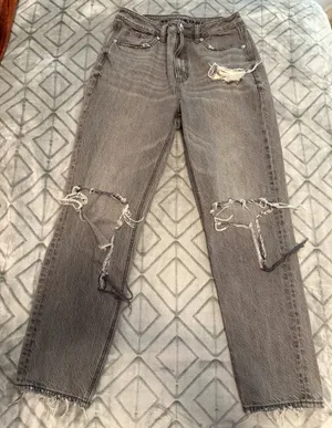 AE Ripped Mom Jeans  thumbnail 1