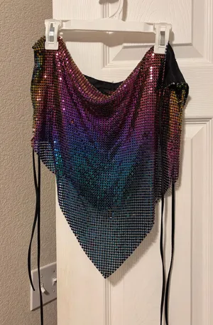 Y2K chain top Multiple Size one size thumbnail 1