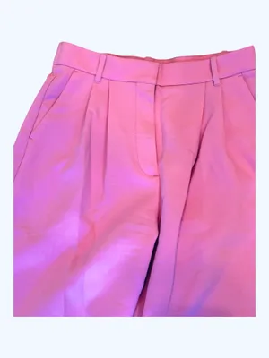 Abercrombie & Fitch Pink Pleated Pants Dress 28 6 Work High Waisted thumbnail 3
