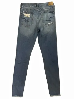 American Eagle Super Stretch Distressed Skinny Jeans Size 6 thumbnail 2