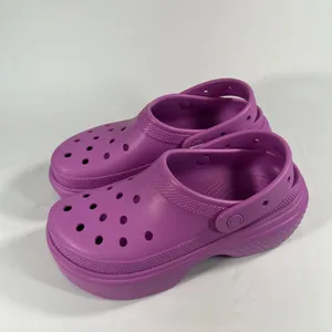 Crocs Stomp Clog Women's 10 Mens 8‎ Orchid Purple Platform Sandals Chunky NEW thumbnail 3