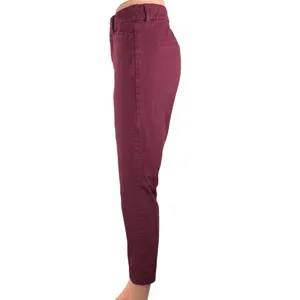 Old Navy Women's Red Pixie High Rise Flat Front Ankle Skinny Dress Pants Size 8 thumbnail 2