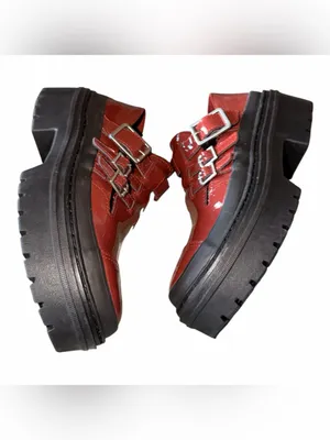 NEW Converse Chuck Taylor All Star platform mary janes in burgundy SZ-5.5 thumbnail 6