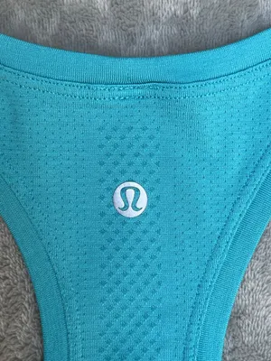 Lululemon Swiftly Tech Racerback Tank 10K Tour Los Angeles CA turquoise running thumbnail 4