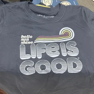 Life is Good Groovy‎ Hello Sunshine Short Sleeve Crusher T Shirt thumbnail 1