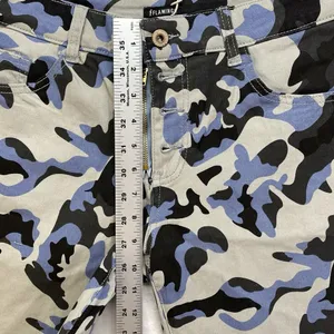 New Flamingo Shorts Womens S Carpenter Bermuda Blue‎ Camo button/zip fly thumbnail 4
