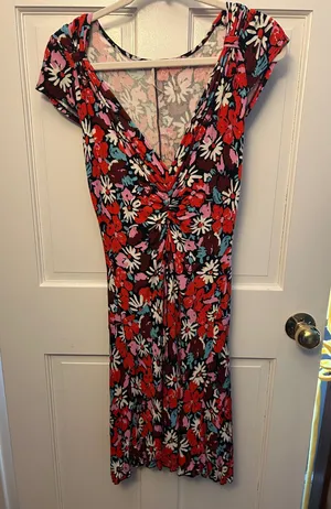 free people floral midi dress thumbnail 1