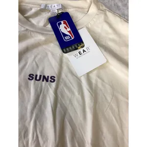 WEAR‎ by Erin Andrews NBA Phoenix Suns Long Sleeve Drawstring Top Cream XS NEW thumbnail 4
