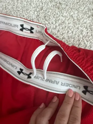 Under Armour Women's Force Athletic Kilt Team Lacrosse Skirt Red White MD thumbnail 3