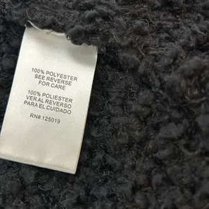Joseph A. Women black Front Knit Sleeveless Open cardigan vest Size large thumbnail 8