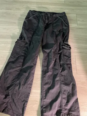 Forever 21 Black Flared Cargo Pants thumbnail 1