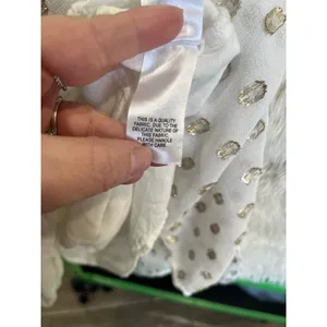 Lulus‎ One Shoulder White & Gold Polka Dot Maxi Dress Grecian Goddess Size S thumbnail 7