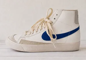 Nike Blazer Mid ‘77 Vintage Sail Game Royal White Leather Retro Classic Sneakers thumbnail 1