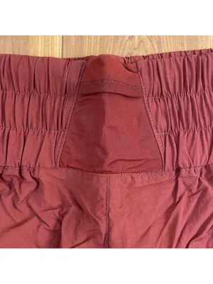 Zenana Windbreaker Athletic Shorts Plus Size 1X Smocked Waist Nylon NWOT Granola thumbnail 4