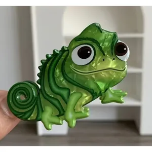 Pascal hair claw clip new! Disney tangled Rapunzel sidekick thumbnail 2