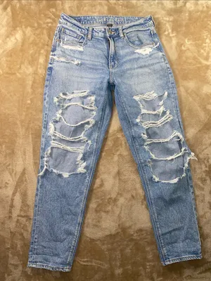 American Eagle Outfitters Mom Jean Light Blue thumbnail 3