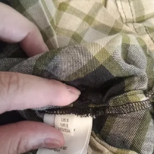 We The Free Beige and Black Utility Boho with Plaid Pattern and Cinched Waist thumbnail 9