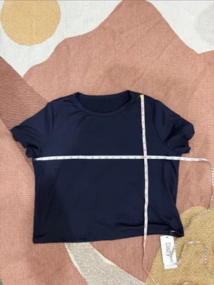 Navy Boxy Short-Sleeve Tee Shirt thumbnail 4