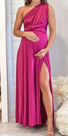 Saved by the Dress NWT MAGENTA MULTI TIE MATERNITY MAXI DRESS - SOLD OUT ONLINE thumbnail 1