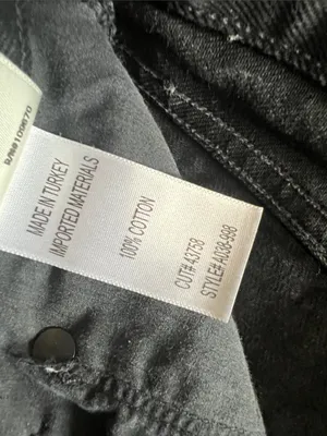 Agolde Denim Shores Jean Distressed Black Size 28 Cotton‎ thumbnail 6