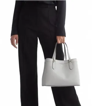 Kate Spade Sienna Medium Satchel Crossbody Bag PLATINUM GREY thumbnail 1