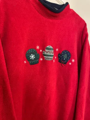 Vintage Fleece Sweater Size M thumbnail 2