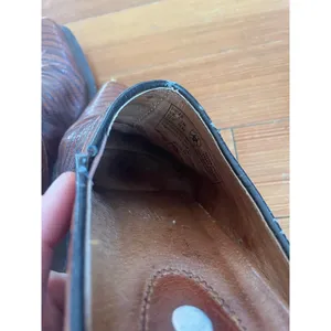Ariat 8 Women's Clogs‎ Mules Brown Leather Desert Star Block Heel Lizard Western thumbnail 8