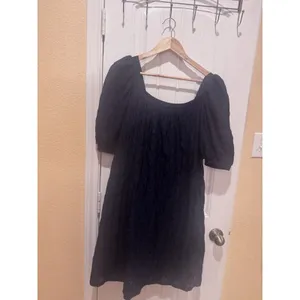 ANTHROPOLOGIE Maeve Puff-Sleeved Sweetheart Mini dress M BLUE color thumbnail 2