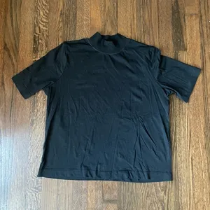 ZARA black short sleeve top thumbnail 1