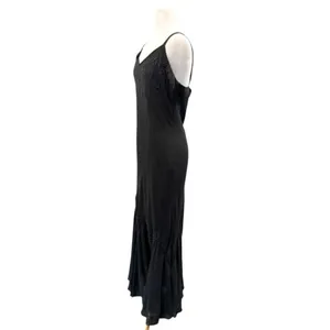 R&M RICHARDS Long Maxi Chiffon Beaded Spaghetti Strap Cocktail Dress thumbnail 10