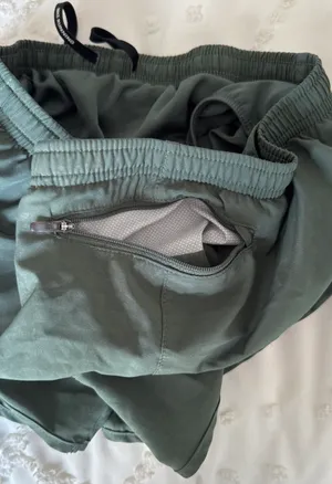 Nike Army Green Dri-Fit Running Shorts thumbnail 5
