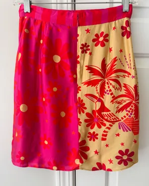 Farm Rio Wrap Slip Mini Skirt, Size XS thumbnail 9