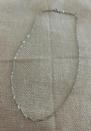 18 inch a240 925 sterling silver necklace thumbnail 1