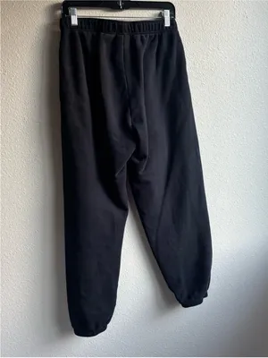 Cozy Fleece Jogger Pants Black Size M thumbnail 2