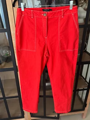 ASOS straight leg pants jeans high rise Monoprix Femme carpenter painter thumbnail 8