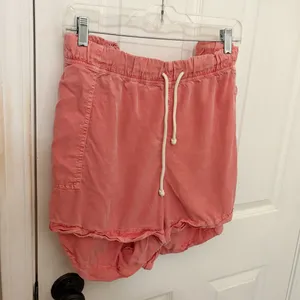 Aerie High Waisted Pull-On Shorts in Spicy Coral thumbnail 7