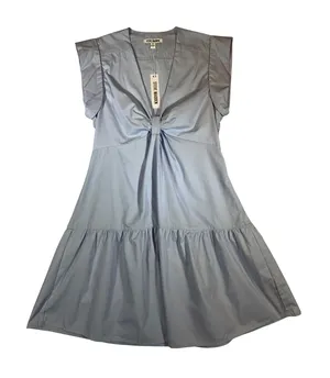Steve Madden Light Blue Twist Front Mini Dress Womens Size S NWT Sleeveless thumbnail 1