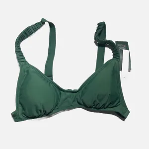 Wild Fable Bikini Top Women S Green New Ruched Strap‎ Triangle Swim thumbnail 3