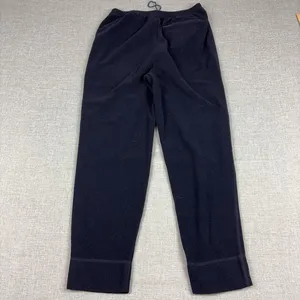 Vintage Lauren Ralph Lauren Pants Womens M Black Fleece Sweatpants Zip Pocket thumbnail 4