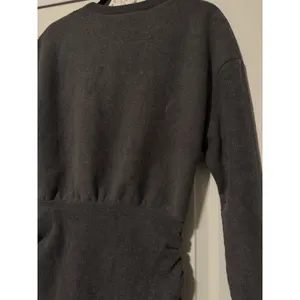 Zara Gray‎ Ribbed Knit Sweater Mini Dress Blend Chunky Structured Tik Tok Flaw thumbnail 5