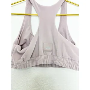Alo Velour Glimmer Scoop Neck Bra Size XS Lightweight thumbnail 10