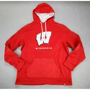 Fanatics Wisconsin Badgers University Red Team‎ Pullover Hoodie Football Sz XL thumbnail 2