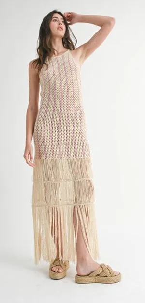 Mable Crochet Maxi NWT size medium Pink thumbnail 1