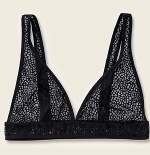 Underbares Everyday Lace Bra Bralette Black Size Medium NEW NWT thumbnail 1
