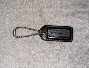 Coach Black and Silver Key and Card Holder thumbnail 1