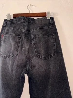 BDG Urban Outfitters Black Cowboy Jean Mid Rise Straight Leg Denim Size 27 thumbnail 4